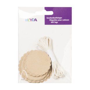 Набор тегов из крафтовой бумаги, 20 шт, 220 г/м2, Heyda