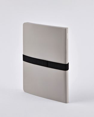 Блокнот Not White L Light, Grey, 16,5х22 см, 120 г/м², 88 аркушів, Nuuna