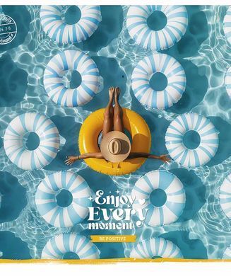Зошит загальний Enjoy your summer А5, 60 аркушів у клітинку, вододисперсійна обкладинка, Школярик