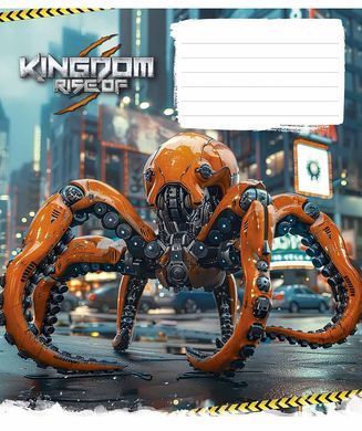 Тетрадь ученическая, 18 листов, в клетку, ВД-лак, Animals transformers, Школярик