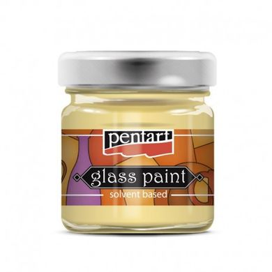 Фарба вітражна Glass paint, на основі розчинника, холодної фіксації, Прозора, 30 мл, Penart