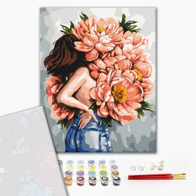 Картина по номерам Пионы женственности @Дарья Михайлишина, 40x50 см, Brushme