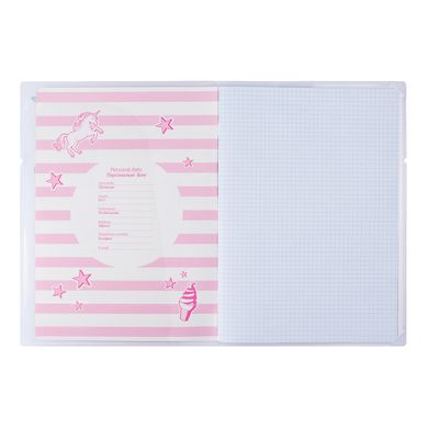 Тетрадь А4, 48 листов в клетку, в пластиковой папке с рисунком Style Girl Pink, YES