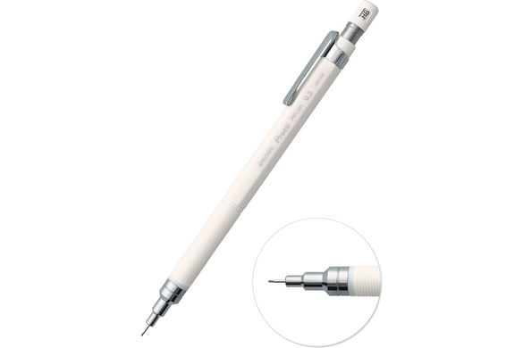 Механічний олівець Protti PRC105 vivid з тривким стрижнем 0,5 мм, білий, Penac
