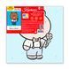 Картина по номерам Line Friends Браун с цветком, 25х25 см, холст цветной, Santi 4823091922206 фото 2 с 3