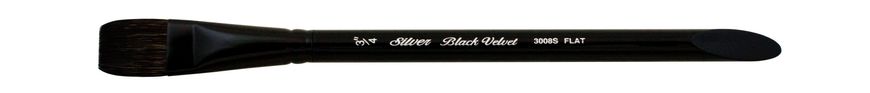 Пензель Silver Brush Black Velvet 3008S білка+синтетика плоская №3/4