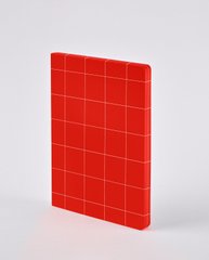 Блокнот Break The Grid L Light, Red, 16,5х22 см, 120 г/м², 80 листов, Nuuna