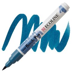 Кисть-ручка Ecoline Brushpen (508), Прусская синяя, Royal Talens
