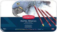 Набір пастельних олівців Pastel Pencils, в металічній коробці, 72 штуки, Derwent