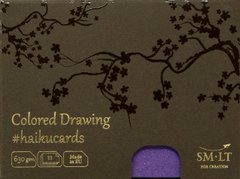 Набор открыток для графики HAIKU, 10,6x14,7 см, 630 г/м², 11 листов, в коробке, 5 цветов, Smiltainis