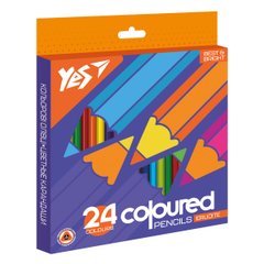 Набір кольорових олівців Erudite, 24 кольора, YES