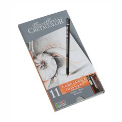 Набір олівців для рисунку Teacher's choice, металева коробка, 11 штук, Cretacolor