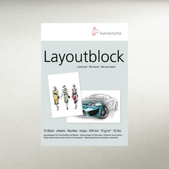Альбом-склейка для маркерів Layoutblock А4, 21х29,7 см, 75 г/м², 75 аркушів, Hahnemuhle