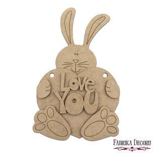 Заготовка для декорирования Love you 2 №132, 20х30 см, МДФ, Fabrika Decoru