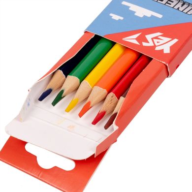 Набір кольорових олівців Minecraft, 6 кольорів, YES