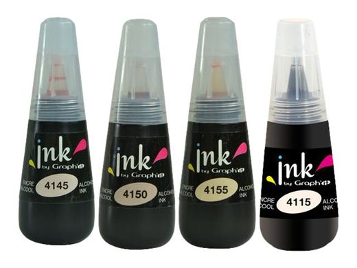 Набір спиртових чорнил для заправки маркерів, Skin colours, 25 мл, 4 штуки, Graph'it