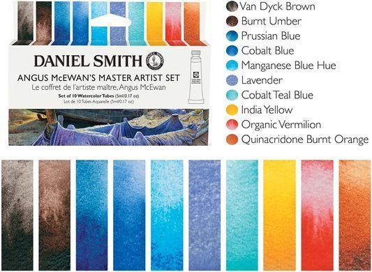 Набір аквареллю Daniel Smith Angus McEwan`s Master Artist Set 10х5 мл у тубах