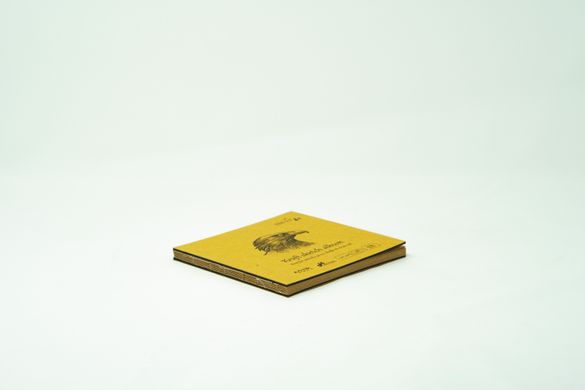 Альбом для ескізів Authentic Kraft Layflat, 14x14 см, 90 г/м2, 48 аркушів, коричневий, Smiltainis