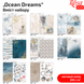 Набір дизайнерського паперу Ocean Dreams А4, 200г/м², двосторонній, матовий, 8 аркушів, ROSA TALENT 4823098525752 зображення 2 з 2