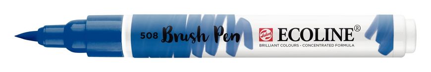 Пензель-ручка Ecoline Brushpen (508), Прусcька синя, Royal Talens