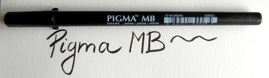 Лайнер-ручка Pigma Brush Pen BB, Чорний, Sakura