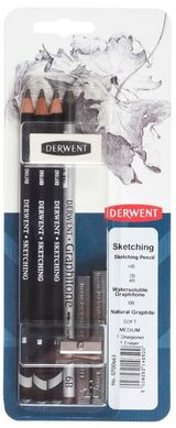 Набор материалов для графики Sketching Graphitone, 8 штук, Derwent