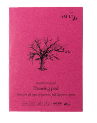 Альбом-склейка для рисунка Smiltainis А5, 120 г/м2, 60 листов, белый, Authentic