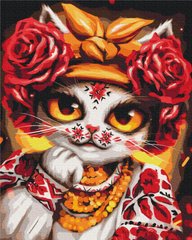 Картина за номерами Кішка троянда ©Маріанна Пащук, 40х50 см, Brushme