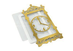 Заготовка для шейкера Каминные часы, 7,6x16,5 см, золотой, Fabrika Decoru