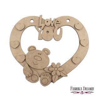 Заготовка для декорирования Love you 3 №133, 30х30,5 см, МДФ, Fabrika Decoru
