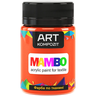 Краска по ткани ART Kompozit "Mambo" флуоресцентная оранжевая 50 мл