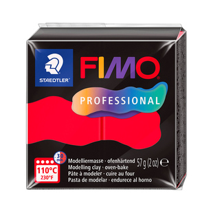 Полимерная глина Fimo Professional, красная, 57 г, Fimo