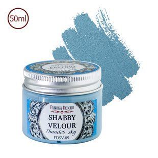 Фарба акрилова Shabby Velour, Грозове небо, 50 мл, Fabrika Decoru