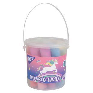 Крейда кольорова Glamour JUMBO, кругла, у відрі, 12 штук, Yes
