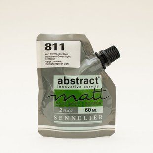 Фарба акрилова Sennelier Abstract, Зелений світлий стійкий №811, 60 мл, дой-пак, матова