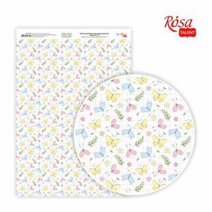 Бумага дизайнерская Sweet Girl №3, А4, 21x29,7 см, 250г/м&sup2;, односторонняя, глянцевая, ROSA TALENT