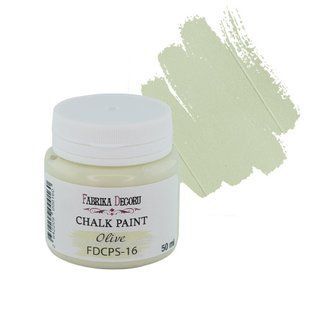 Крейдяна фарба Chalk Paint Оливка, 50 мл, Fabrika Decoru