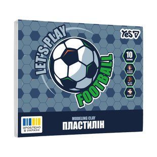 Пластилін Yes Football, 10 кольорів, 200 г