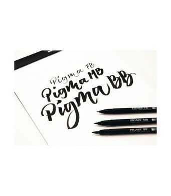 Лайнер-ручка Pigma Brush Pen FB, Черный, Sakura