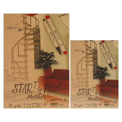 Альбом-склейка для маркерів Start T А5, 75 г/м2, 20 аркушів, Smiltainis