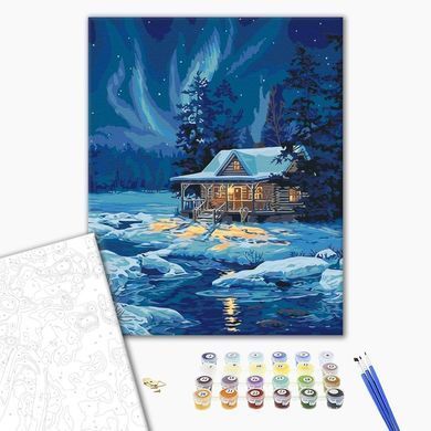 Картина за номерами Полярне сяйво, 40х50 см, Brushme
