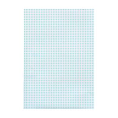 Бумага с рисунком Клетка, 21х31 см, 200г/м², двусторонняя, голубая, Heyda