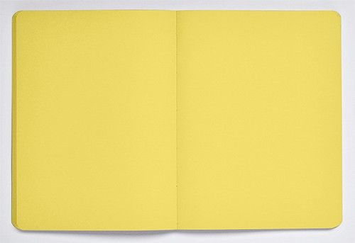 Блокнот Not White L Light, Yellow, 16,5х22 см, 120 г/м², 72 аркуші, Nuuna