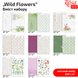 Набір дизайнерського паперу Wild Flowers А4, 200г/м², двосторонній, матовий, 8 аркушів, ROSA TALENT 4823098527244 зображення 2 з 2