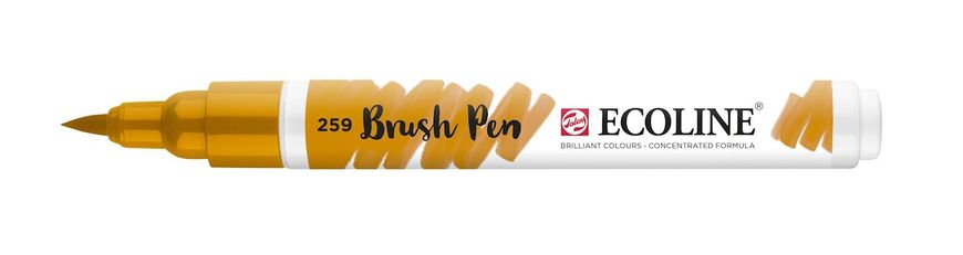 Пензель-ручка Ecoline Brushpen (259), Жовтий пісочний, Royal Talens