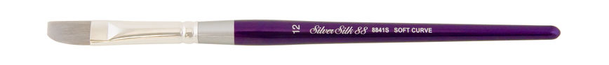 Кисть Silver Brush 8841S Silver Silk 88 SoftCurve синтетика плоская №12