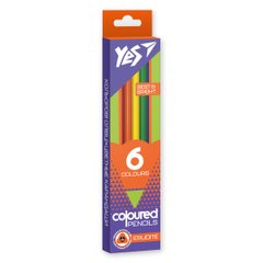 Набор цветных карандашей Erudite, 6 цветов, YES