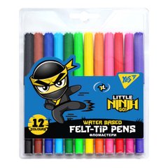 Фломастери Ninja, 12 кольорів, YES