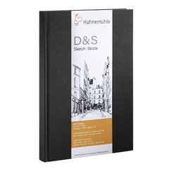Скетчбук D&S A3, 29,7х42 см, 140 г/м², 80 листов, портретна ориентация, черный, Hahnemuhle