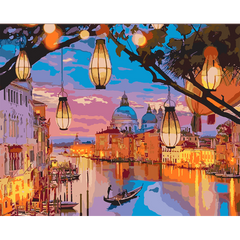 Картина по номерам Венецианские фонари, 40х50 см, Santi